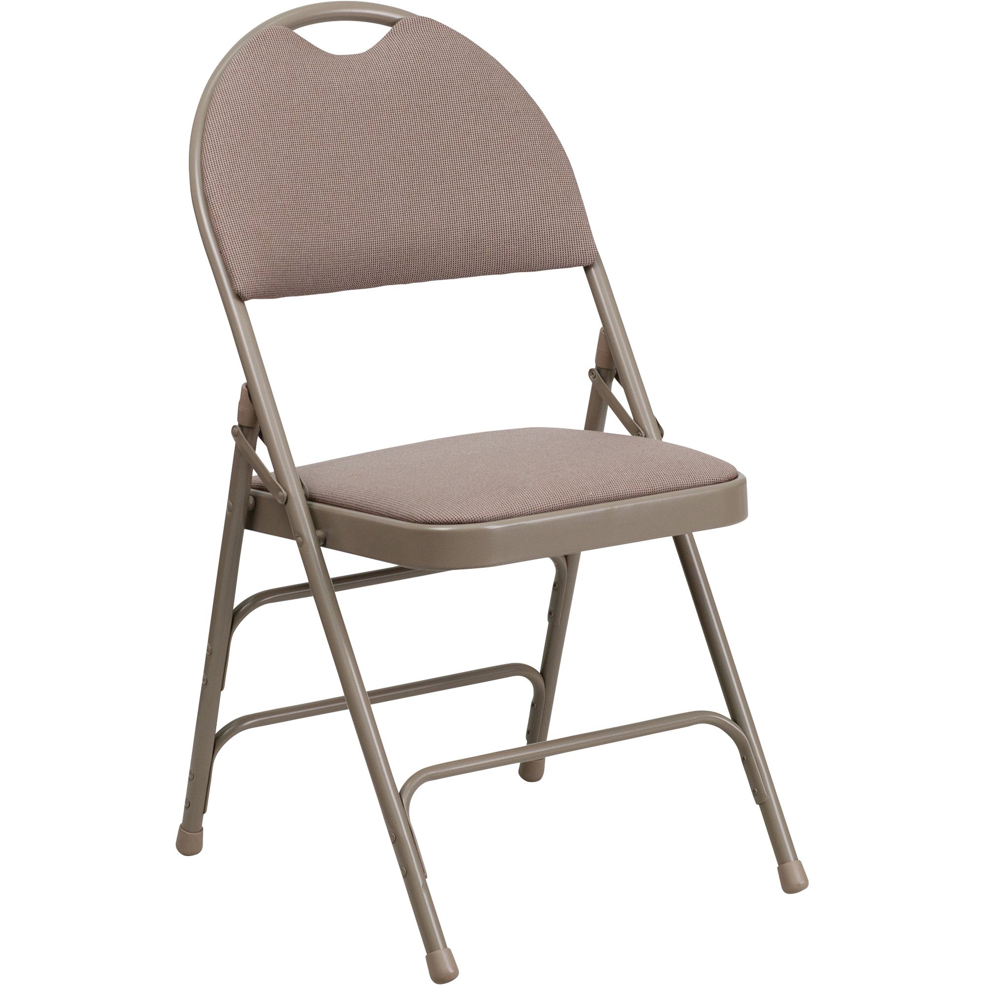 Flash Furniture Triple Braced Metal Folding Chair — 300-Lb. Capacity, 18.5in.H Seat